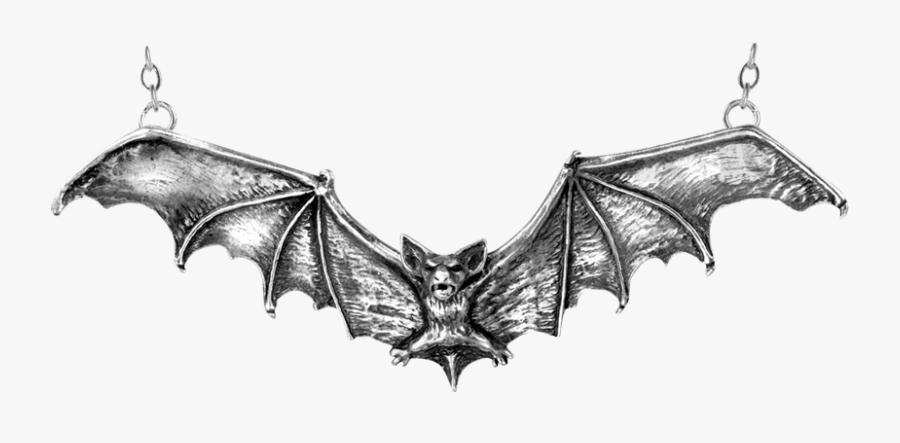 Gothic Bat Necklace - Alchemy Gothic Bat Necklace, Transparent Clipart