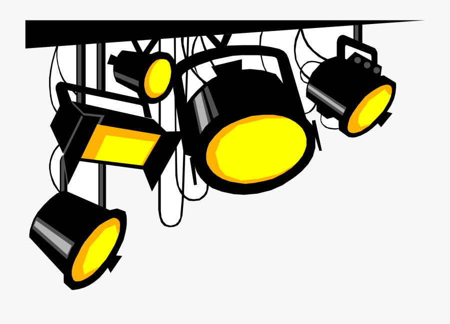 Stage Lights Free Cliparts Clip Art On Transparent - Spotlight Clipart, Transparent Clipart