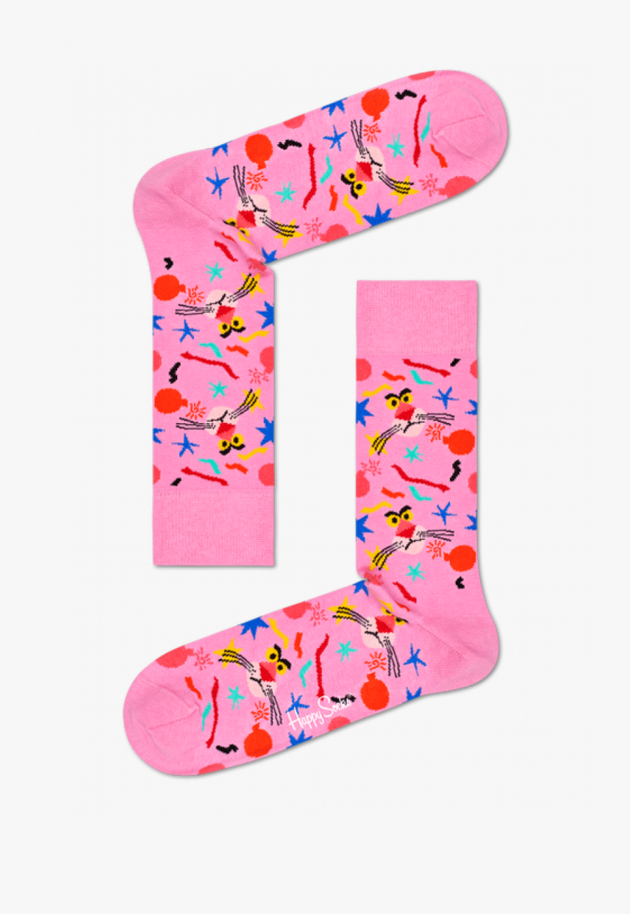 Happy Socks Pink Panther, Transparent Clipart