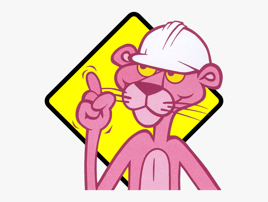 Think Pink - Pink Panther Cartoon, Transparent Clipart