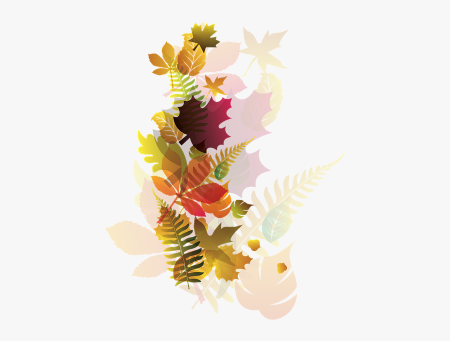 Autumn, Colorful, Fall Colors, Decoration, Sheet - Watercolor Fall Foliage Png, Transparent Clipart