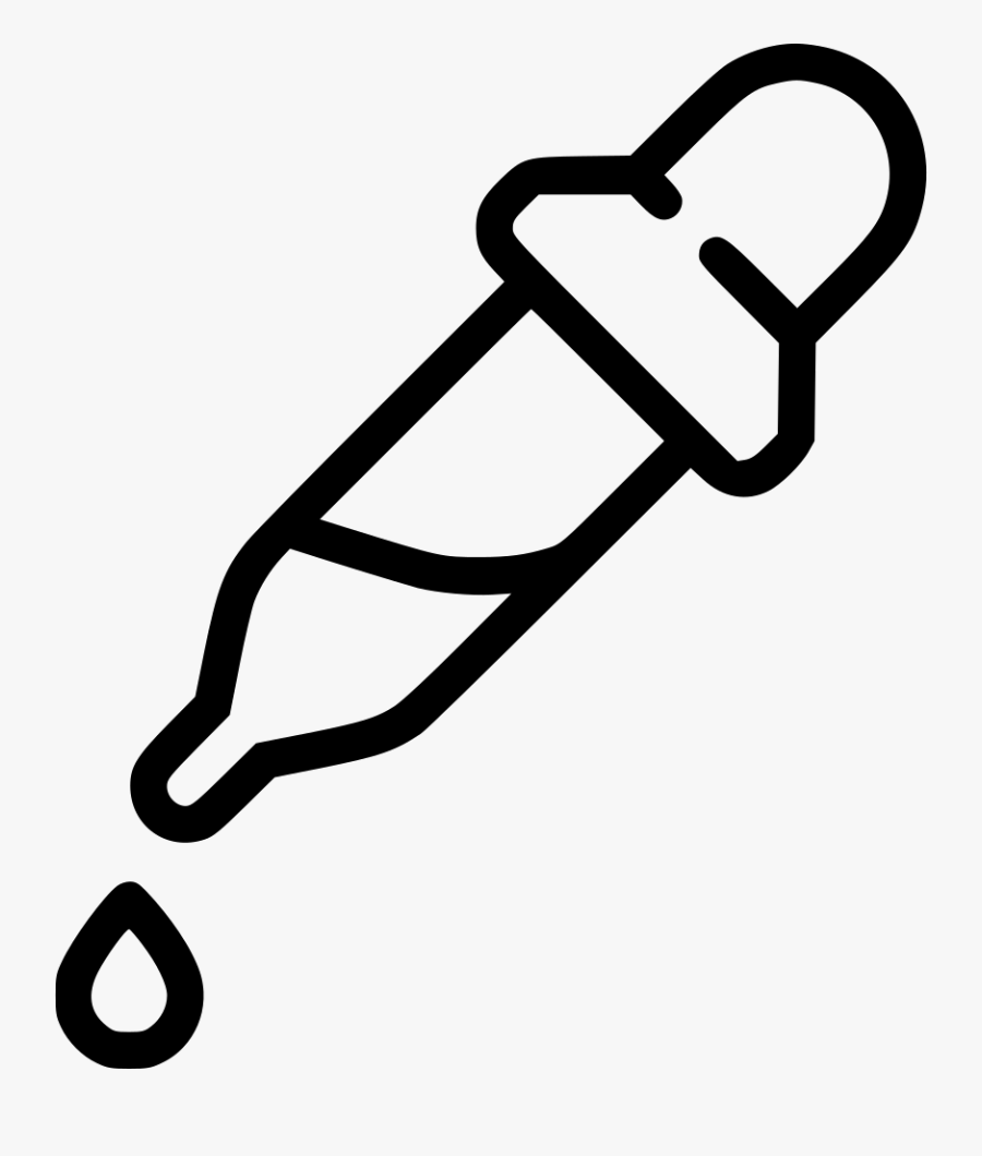 Dropper Pipette Medicine Paint Dye Tool - Dropper Png, Transparent Clipart
