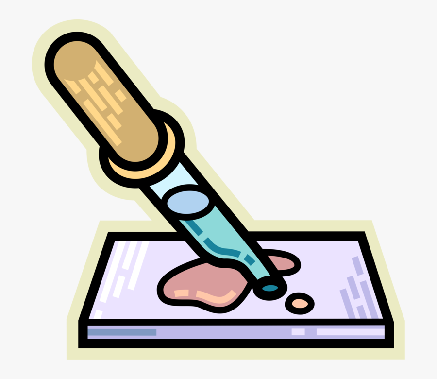 Vector Illustration Of Eye Dropper Pasteur Pipette, Transparent Clipart
