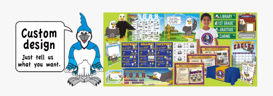 Pbis Posters Blue Jay Mascot Clip Art - Cartoon, Transparent Clipart