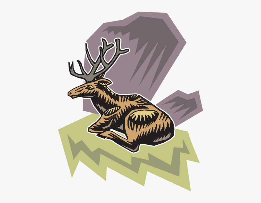 Horns Vector Deer Rack - Deer, Transparent Clipart