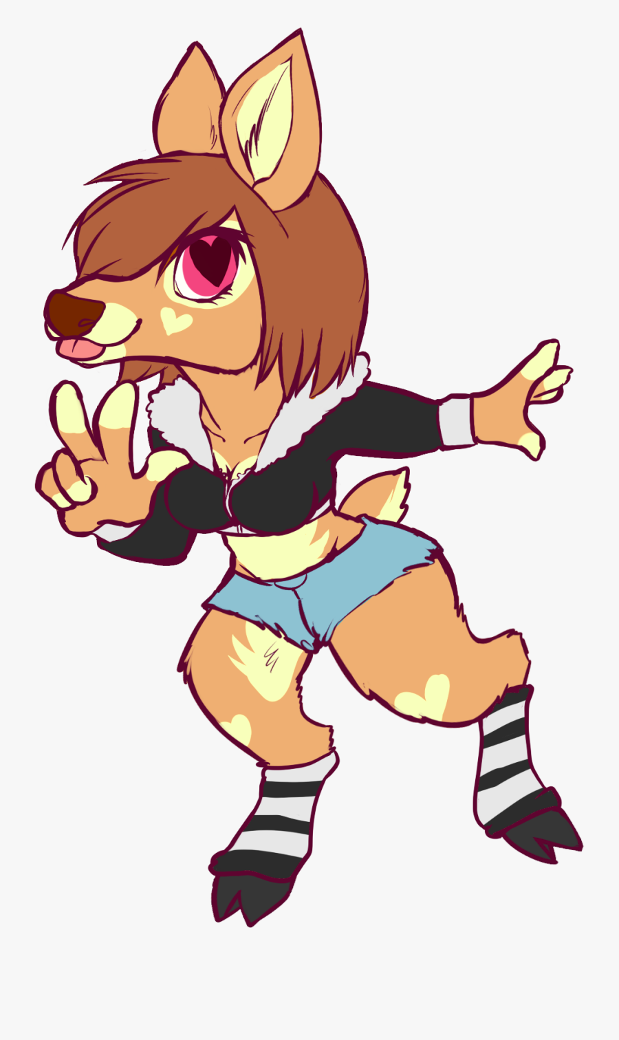 A Doe A Female Deer - Cartoon, Transparent Clipart