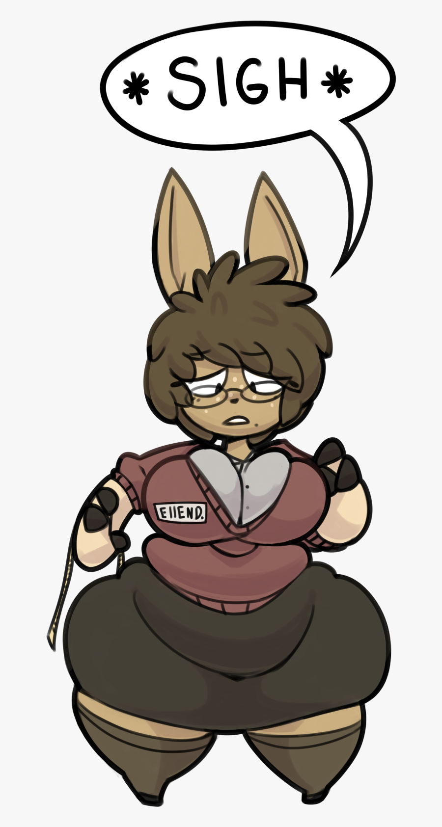 Caffeine Doe - Cartoon, Transparent Clipart