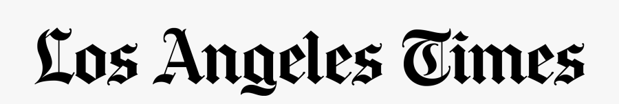 Los Angeles Times Masthead, Transparent Clipart