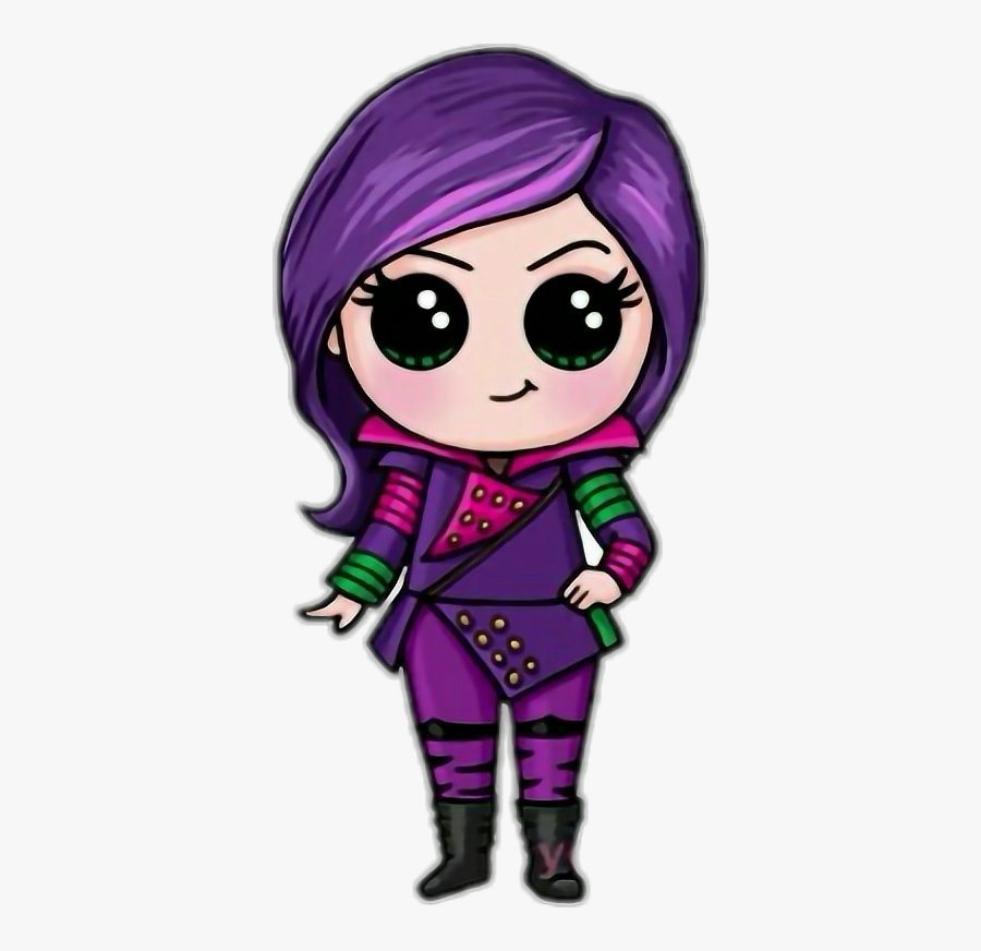 #mal #evil #maleficent #descendast # Descendast2 - Draw Mal From Descendants, Transparent Clipart