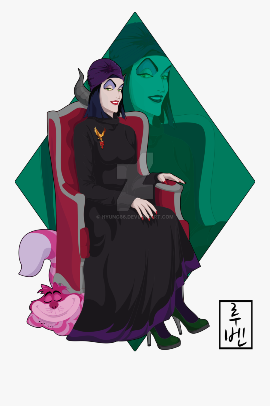 Disney High School Maleficent Clipart Maleficent Disney - Disney University Maleficent, Transparent Clipart