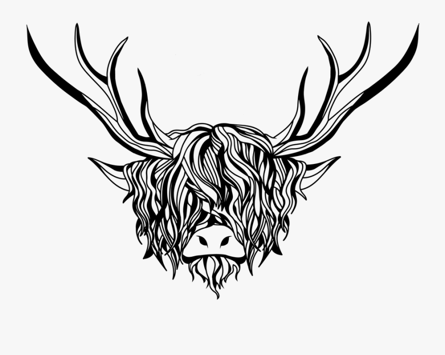 Cow, Deer, Mammal, Animal, Cute, Calf, Cattle, Portrait - Illustration, Transparent Clipart