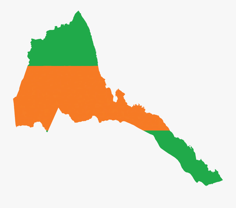 Flag Map Of Eritrea - Eritrea Clipart, Transparent Clipart