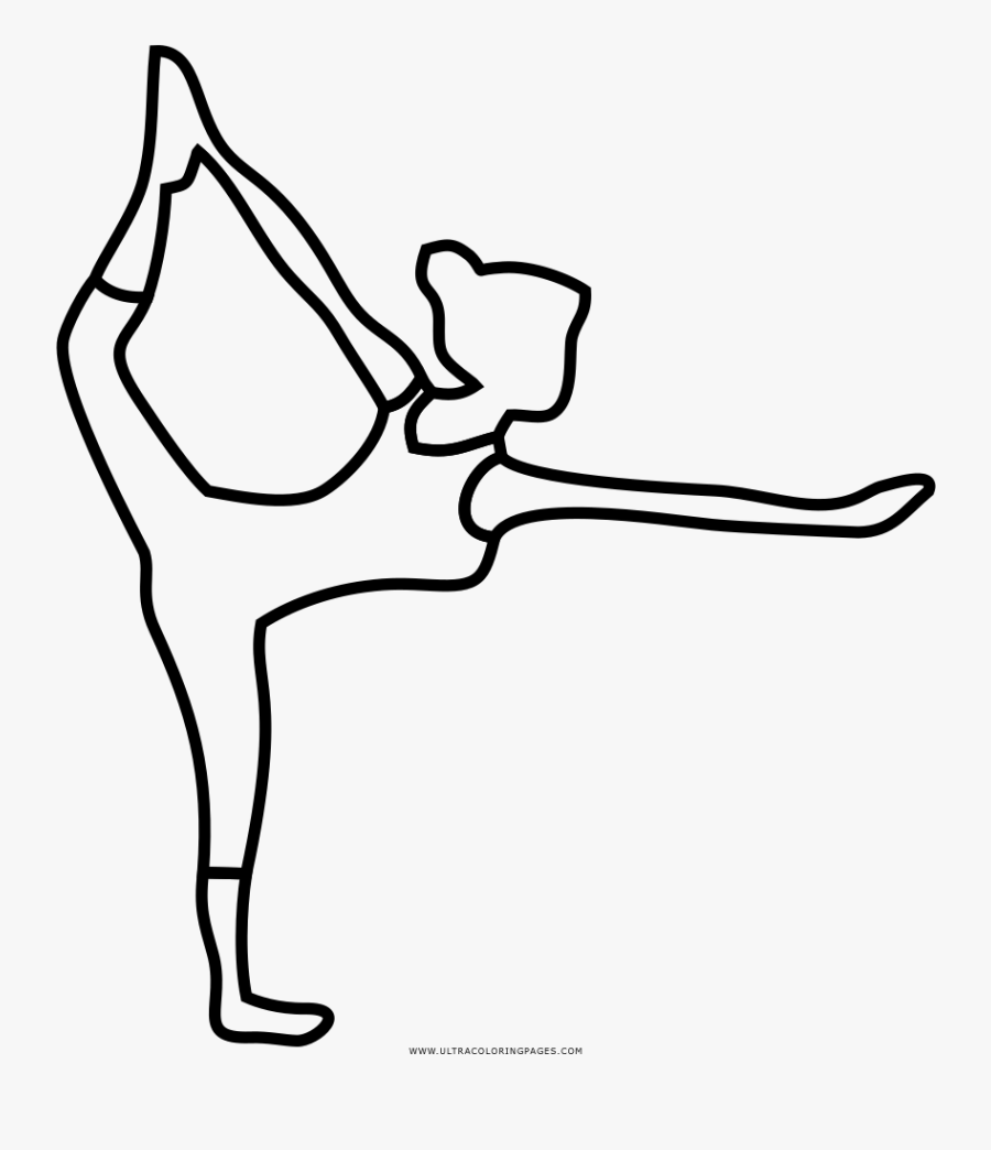 Yoga Pose Coloring Page - Line Art , Free Transparent Clipart - ClipartKey