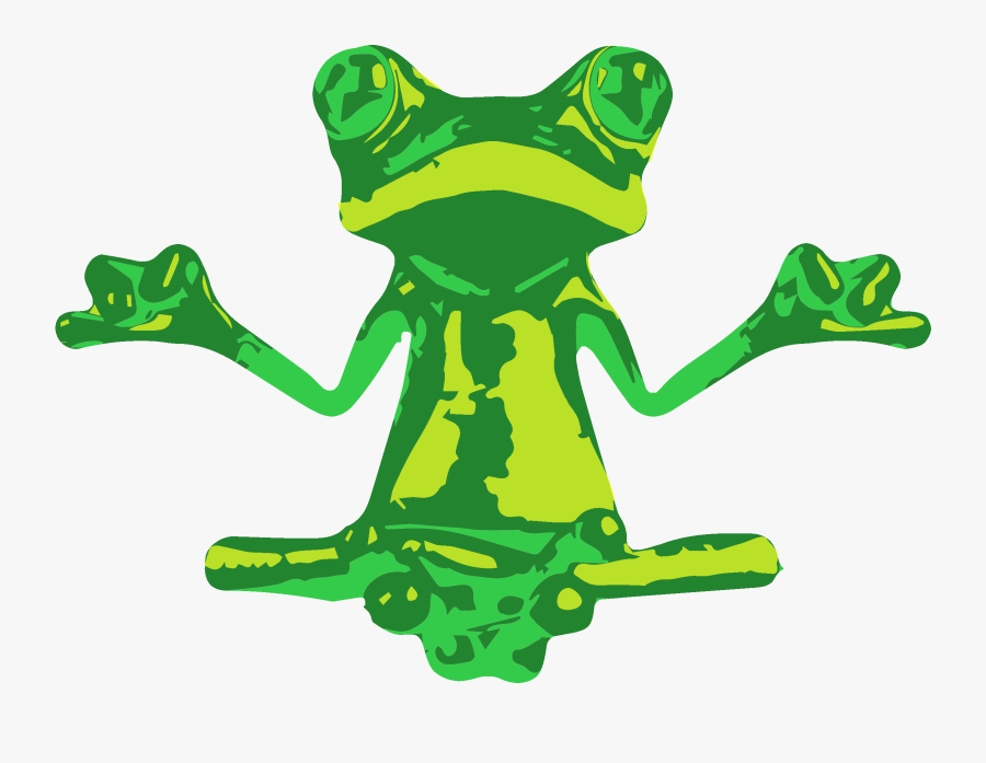 Green&yellow Raster Export2 - Frog, Transparent Clipart