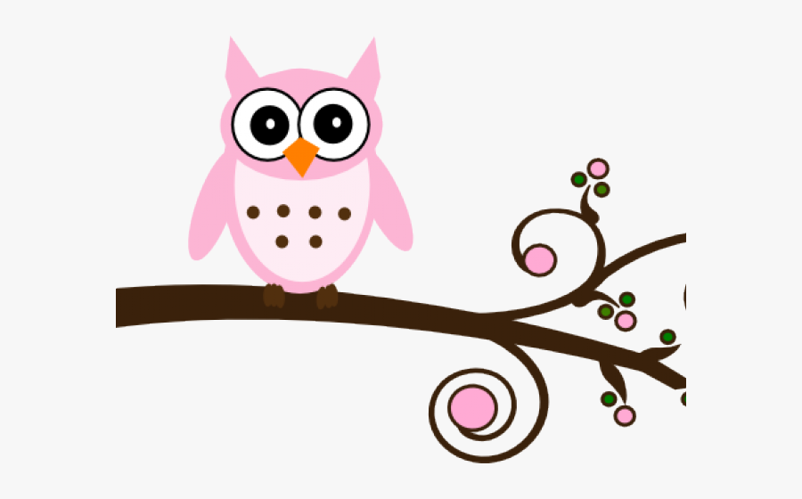 Baby Owl Clipart - Blue Owl On Branch, Transparent Clipart