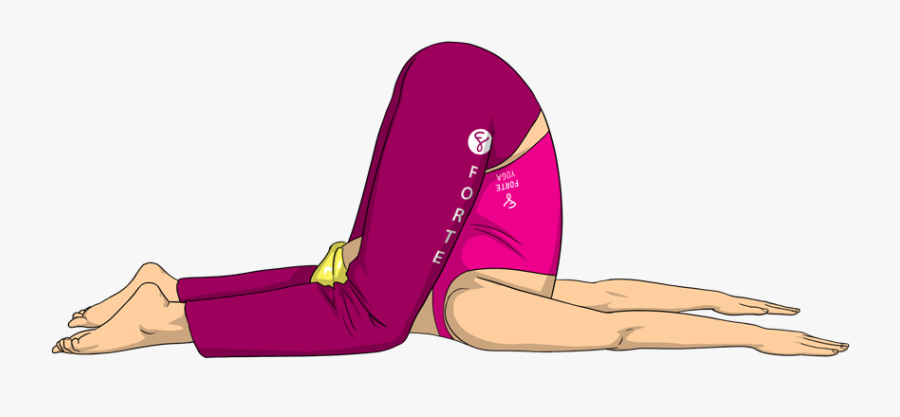Ear Pressure Yoga Pose - Karnapidasana Men, Transparent Clipart