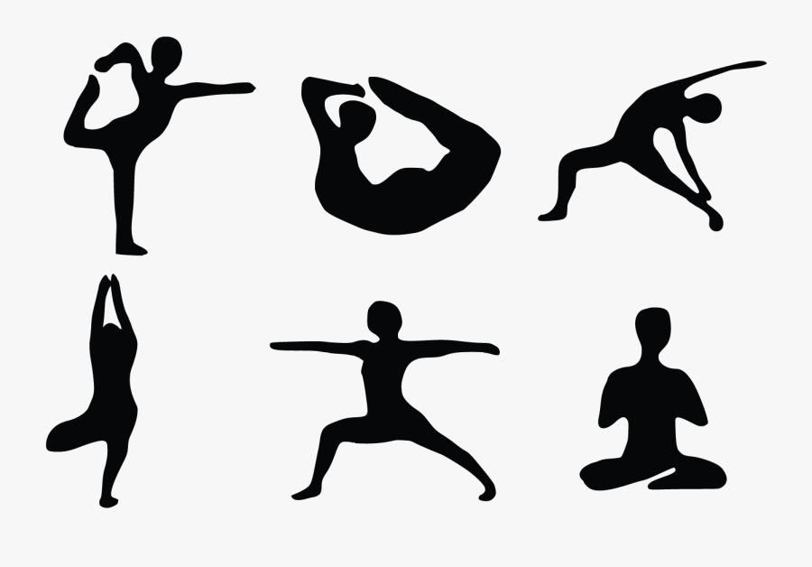 Transparent Poses Png - Yoga Warrior Png, Transparent Clipart