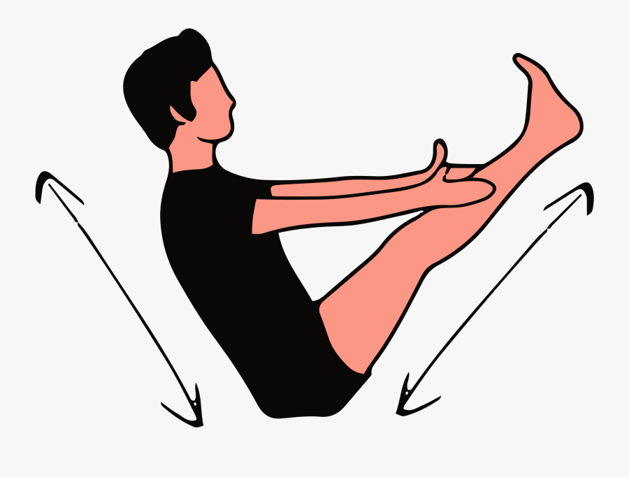 Boat Pose Yoga Clip Art, Transparent Clipart