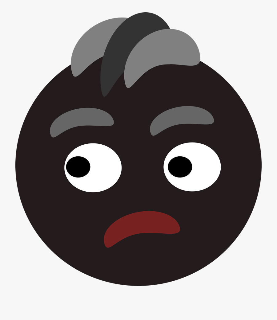 Confused Man Black Free Picture - Illustration, Transparent Clipart