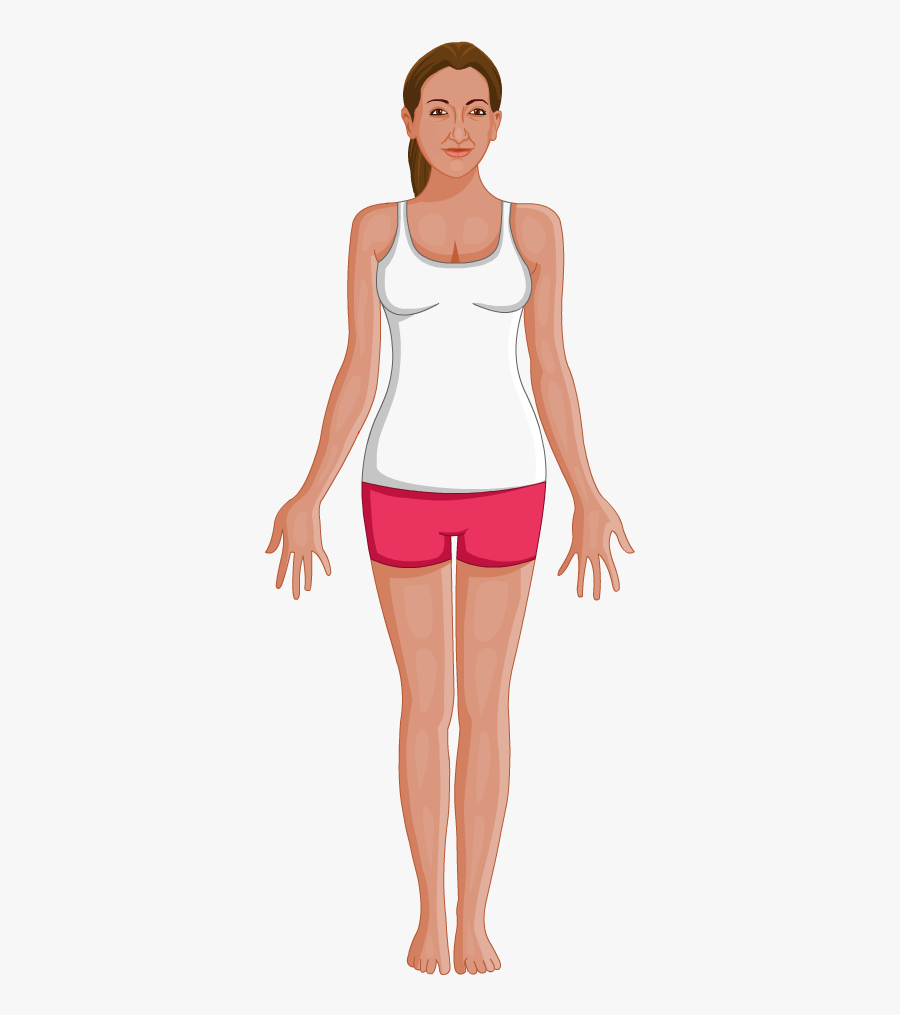 Tadasana Mountain Pose Clipart, Transparent Clipart