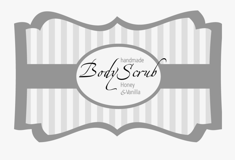 Free Printable Labels For Body Scrub « Midsommarflicka - Body Scrub Etiketten, Transparent Clipart
