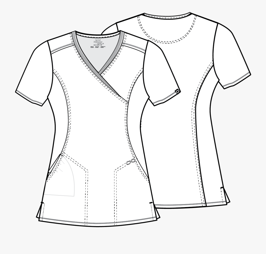 Mock Wrap Top - Pattern, Transparent Clipart