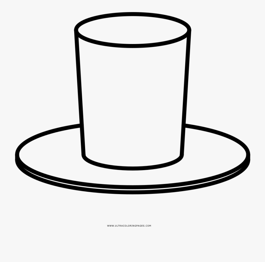 Top Hat Coloring Page - Marshmello, Transparent Clipart