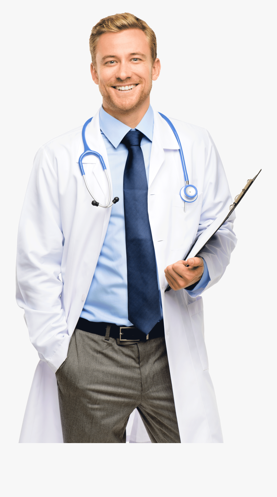 Clip Art Doctor Uniform - Doctor White Background, Transparent Clipart