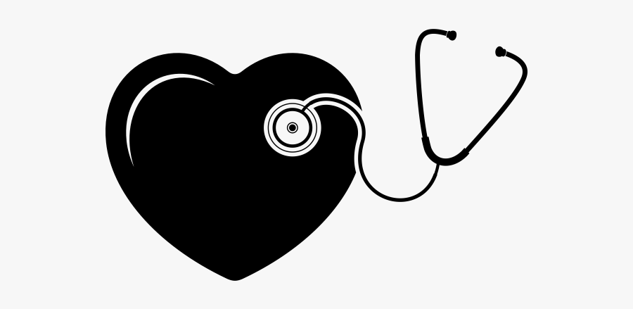 "
 Class="lazyload Lazyload Mirage Cloudzoom Featured - Png Download Stethoscope With Heart Clipart Black, Transparent Clipart