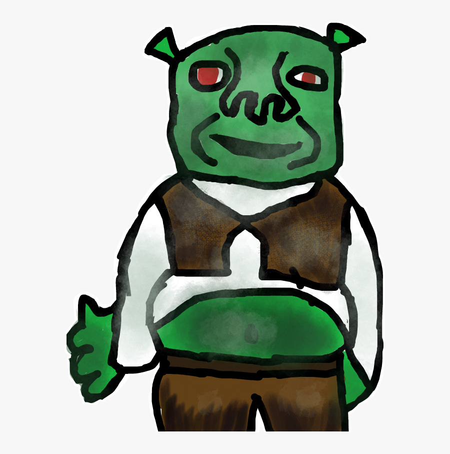 #funny #shrek, Transparent Clipart