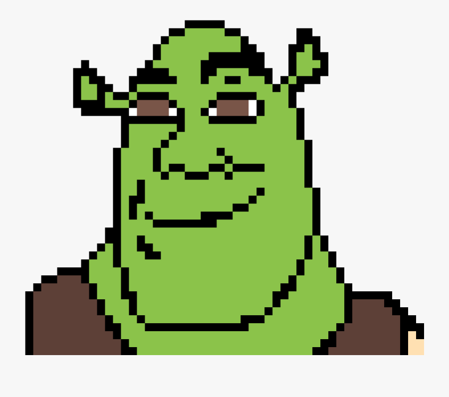 Halloween Pixel Art Png Grid Shrek Pixel Art Free Transparent