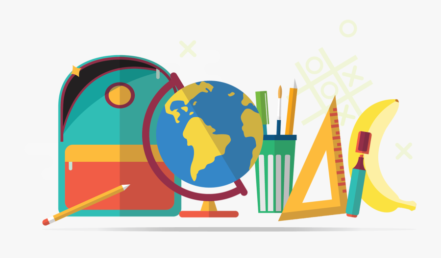 School Supplies, Transparent Clipart