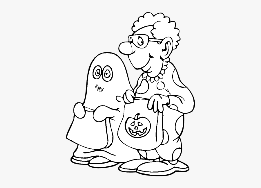 Halloween Kleurplaten, Transparent Clipart