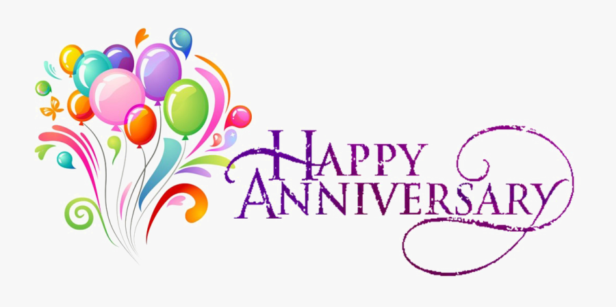 Transparent 25th Anniversary Clipart - Happy Wedding Anniversary Png, Transparent Clipart