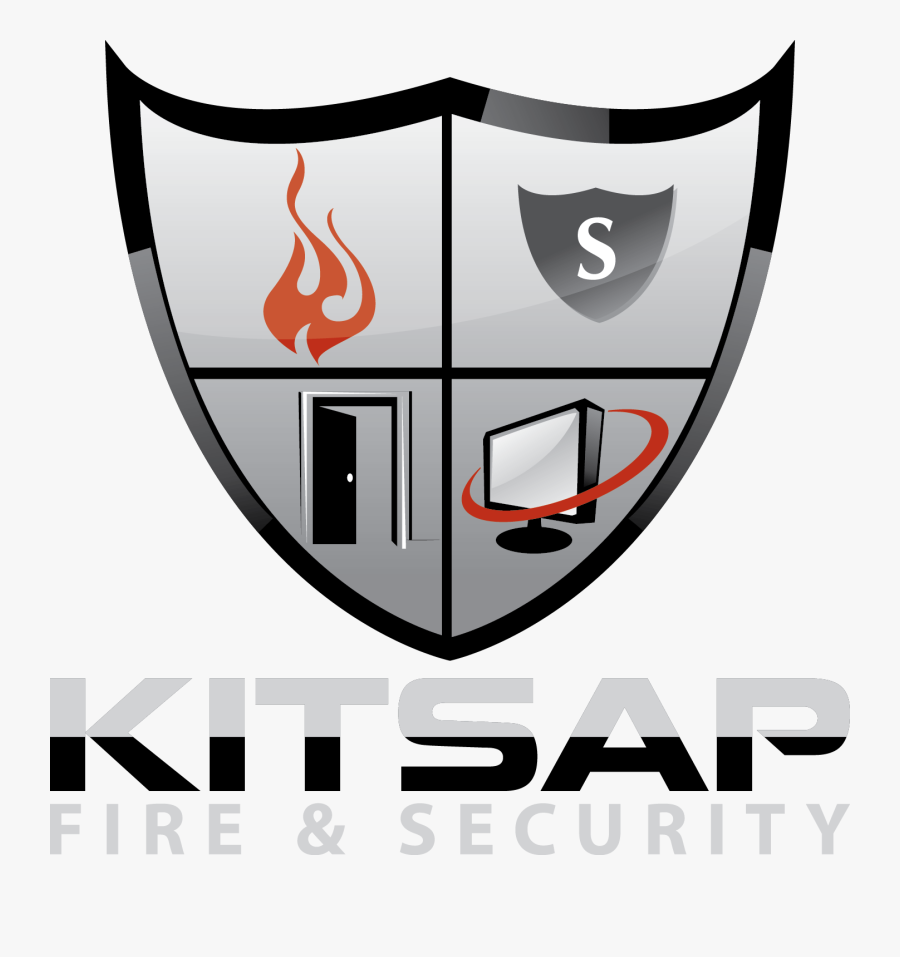 Kitsap Fire & Security - Emblem, Transparent Clipart