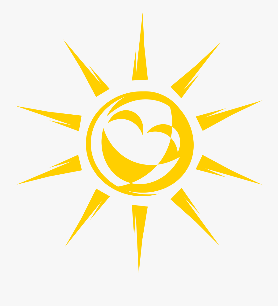 Smiley Sun Clipart - Joyful Clipart, Transparent Clipart