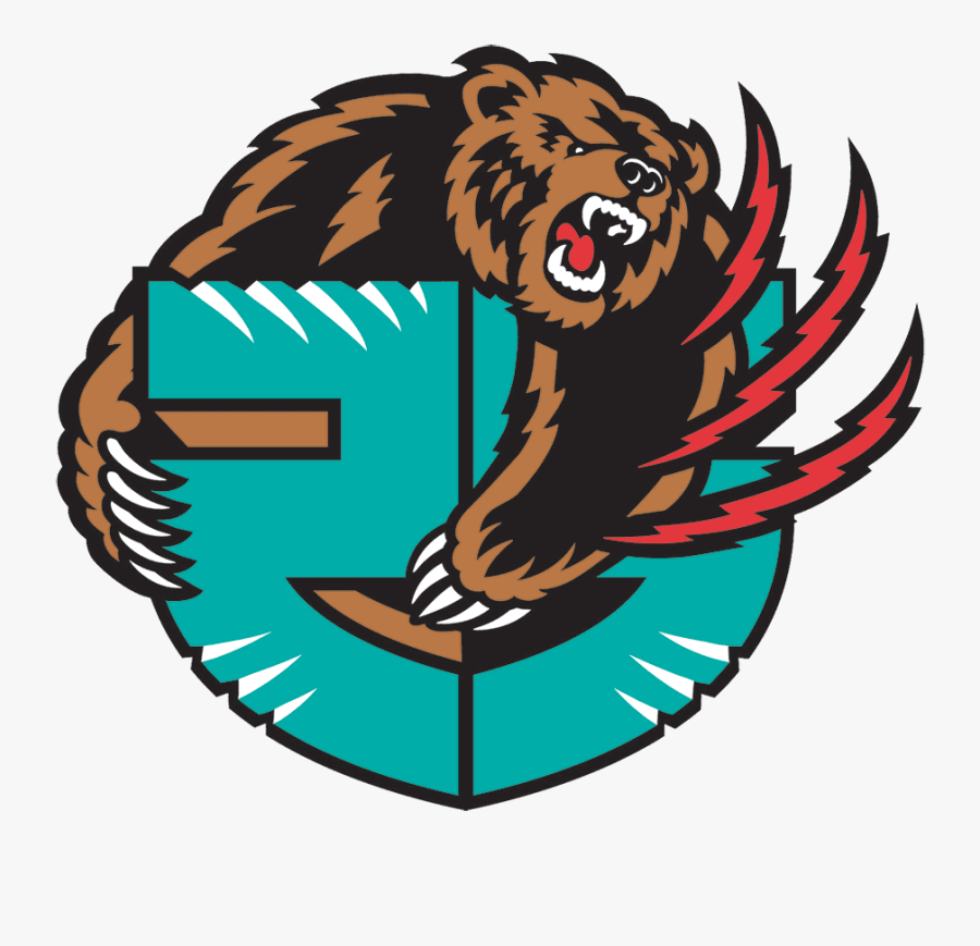 Memphis Grizzlies Throwback Logo, Transparent Clipart