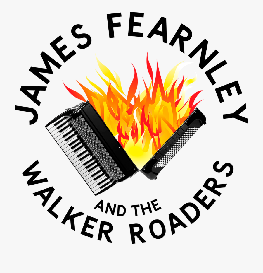 Accordion With Flames Spilling Out Where The Bellows - Campfire, Transparent Clipart