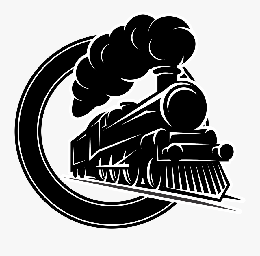 Train Rail Transport Royalty-free Locomotive - Train Engine Logo Png, Transparent Clipart
