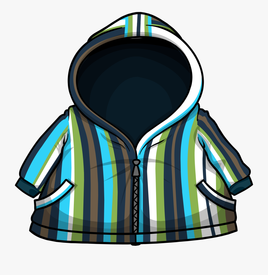 Blue Striped Raincoat Clipart , Png Download, Transparent Clipart