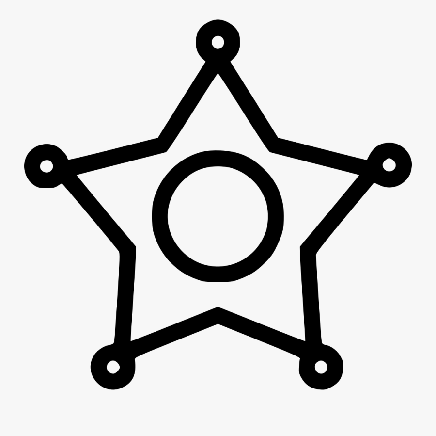 Sheriff Badge, Transparent Clipart