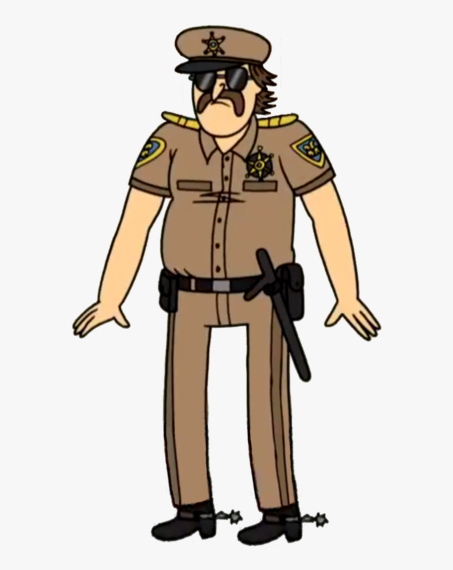 Regular Show Wiki - Regular Show The Sheriff, Transparent Clipart