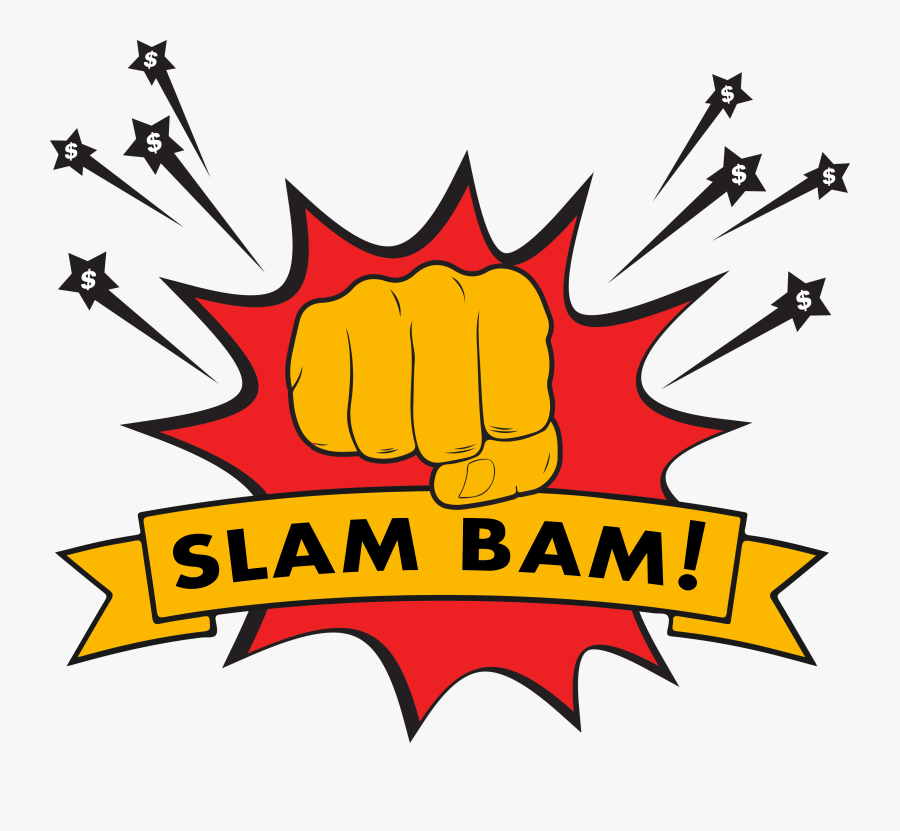Slam Bam - Emblem, Transparent Clipart