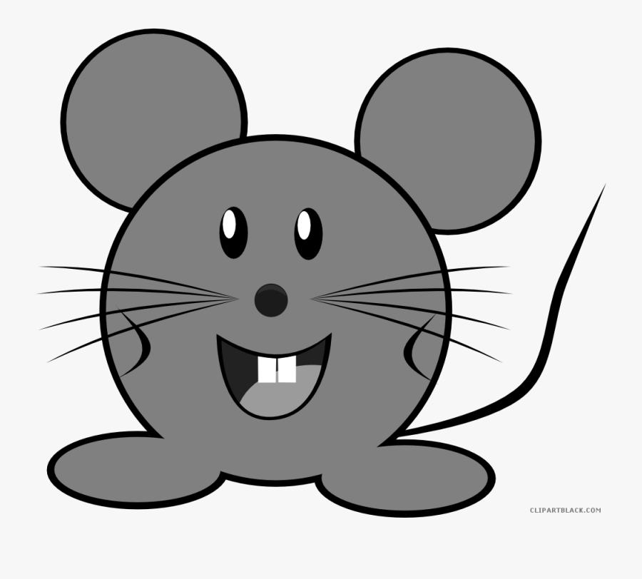 Grayscale Mouse Animal Free Black White Clipart Images - You Are Welcome Cartoon, Transparent Clipart