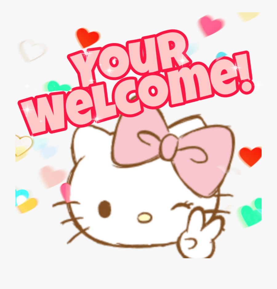 #hellokitty #yourwelcome, Transparent Clipart