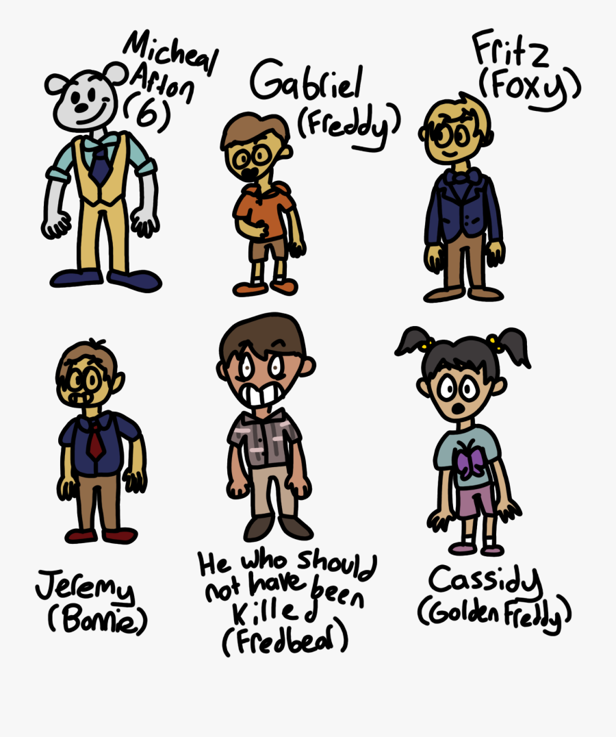 Fnaf Humans, Transparent Clipart
