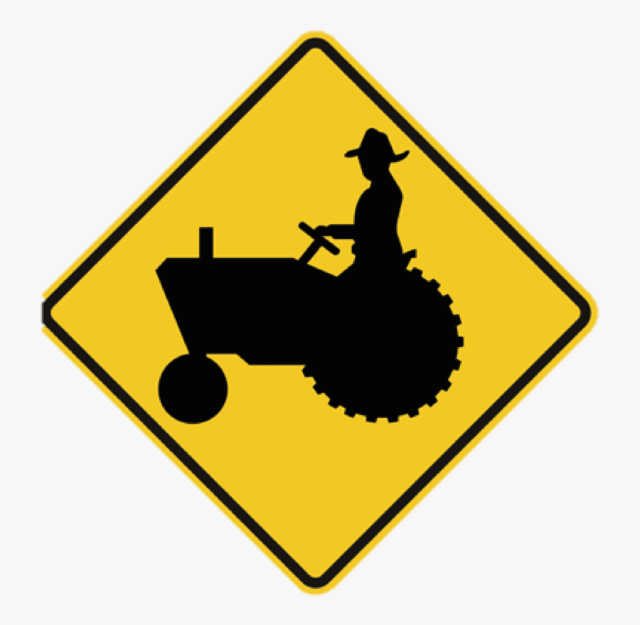 Deforestation Is The Act Of Humans Removing Or Clearing - Tractor Crossing Sign, Transparent Clipart