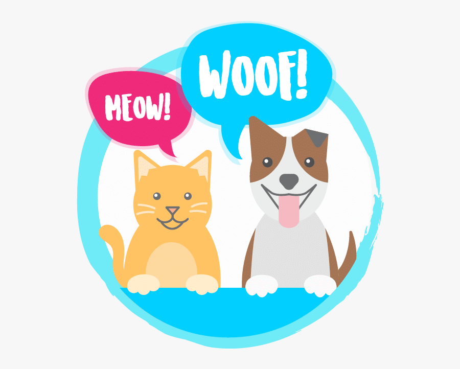 Pet Speak, A Blog - Cat And Dog Logo Png, Transparent Clipart