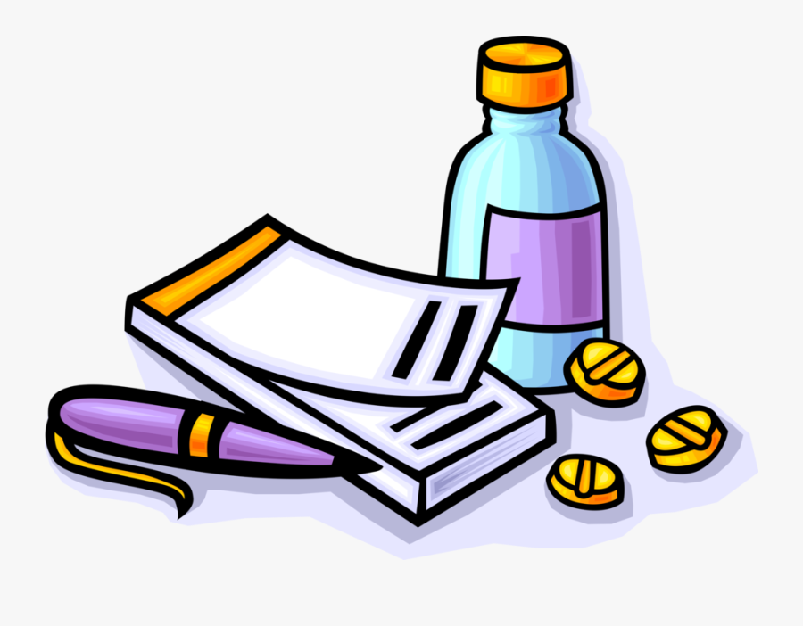 Vector Illustration Of Doctor Physician Medical Prescription - Treatment Clipart, Transparent Clipart