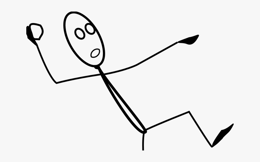 Stick Figure Throwing Ball, Transparent Clipart